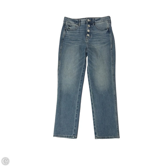 Jeans Straight By White House Black Market In Blue Denim, Size: 4
