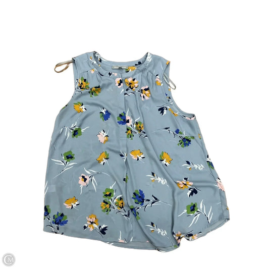 Top Sleeveless By Daniel Rainn In Blue, Size: 1x