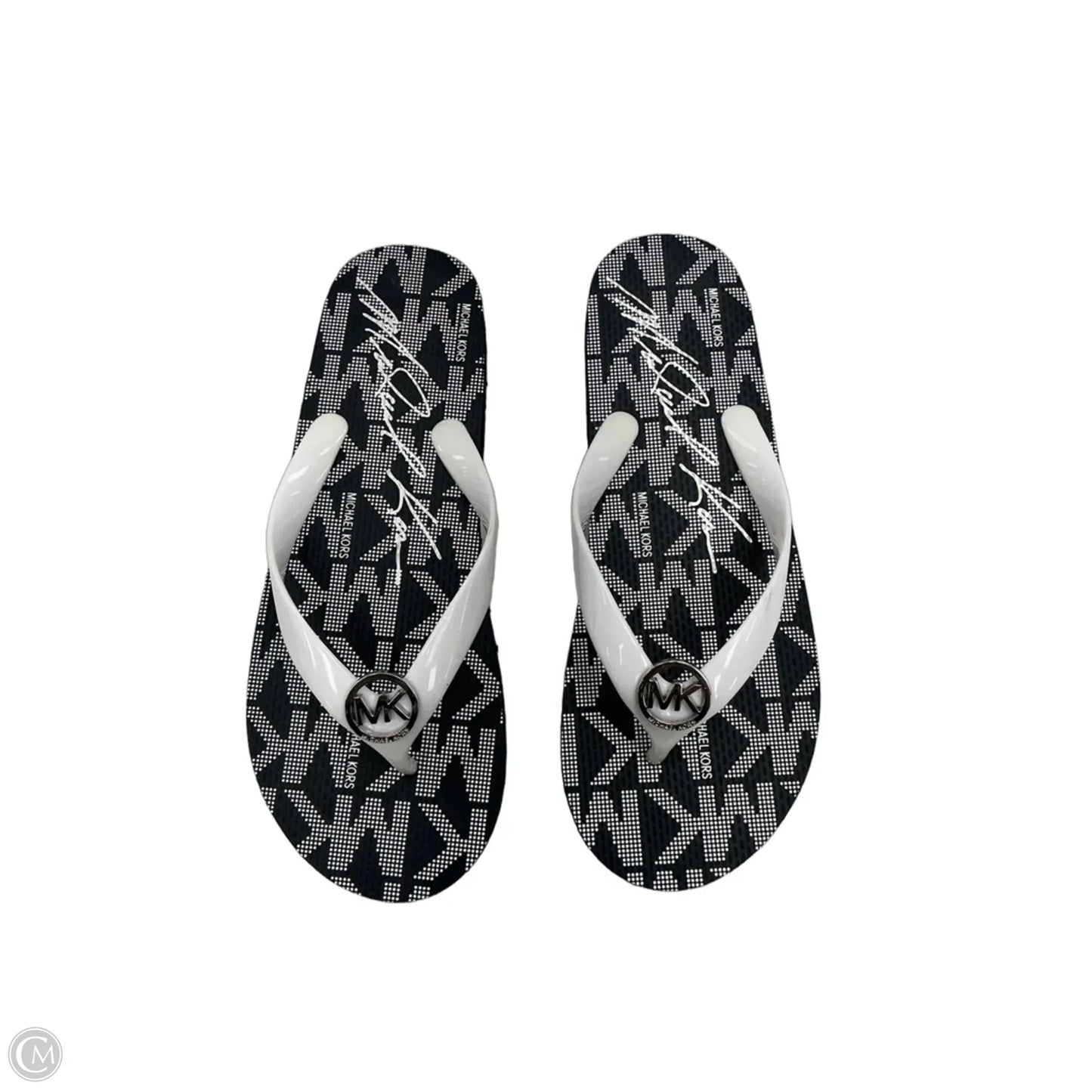 Sandals Designer By Michael Kors In Blue & White, Size: 8