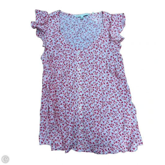 Top Short Sleeve By The Nines In Floral Print, Size: M