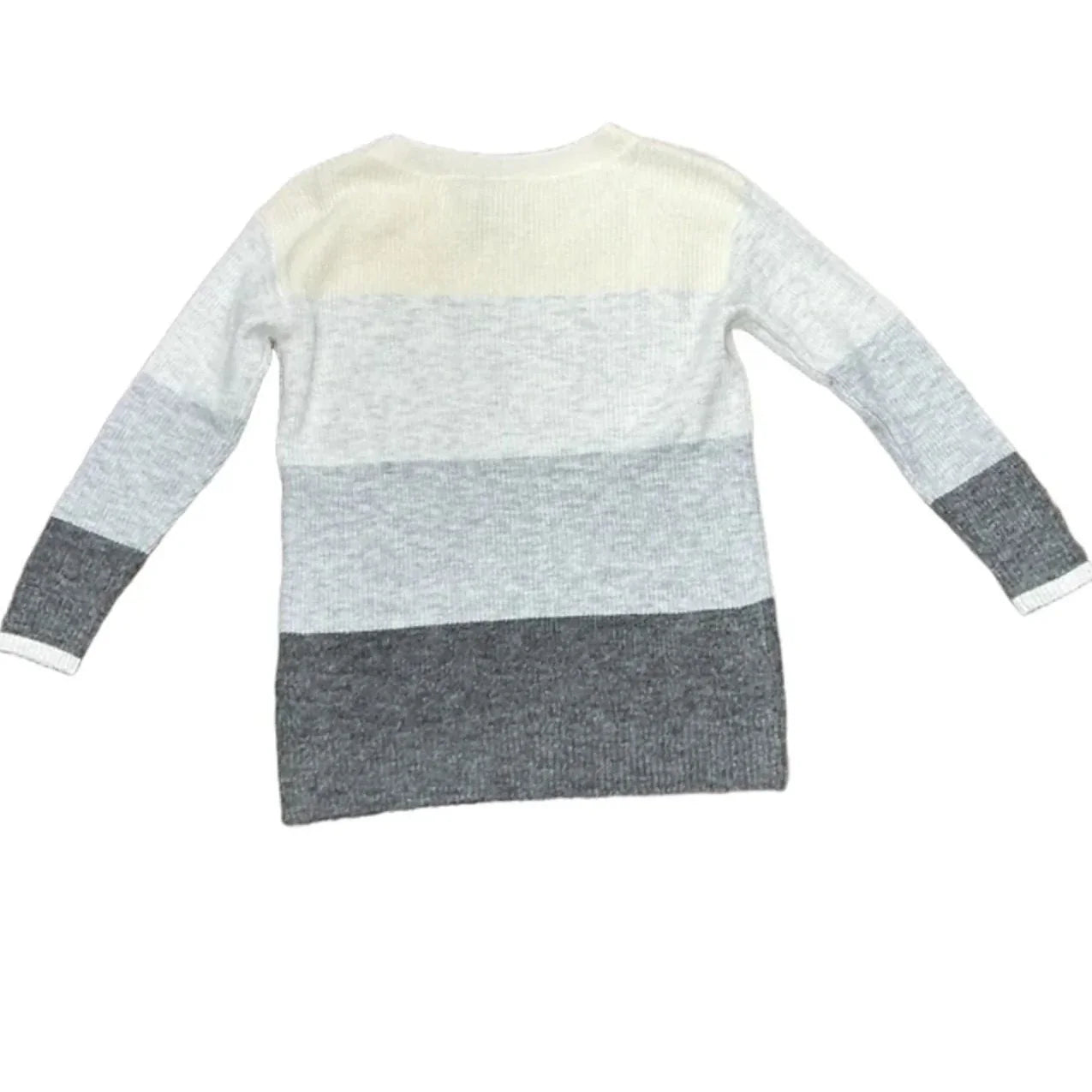Sweater By Talbots In Cream & Grey, Size: S