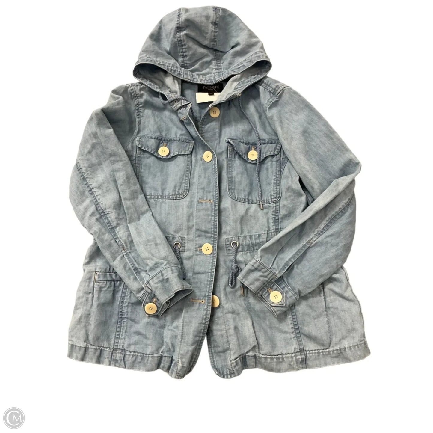 Jacket Denim By Talbots In Blue Denim, Size: S