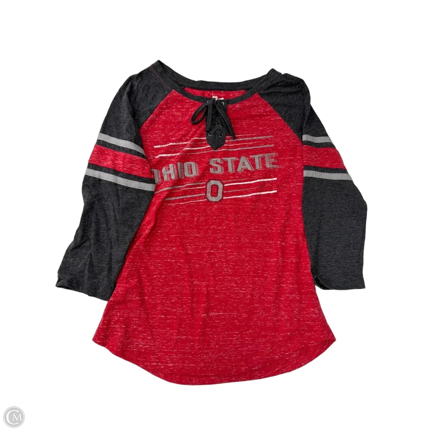 Athletic Top Long Sleeve Crewneck By Colosseum In Grey & Red, Size: M