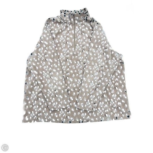 Top Long Sleeve By Lands End In Animal Print, Size: 2x