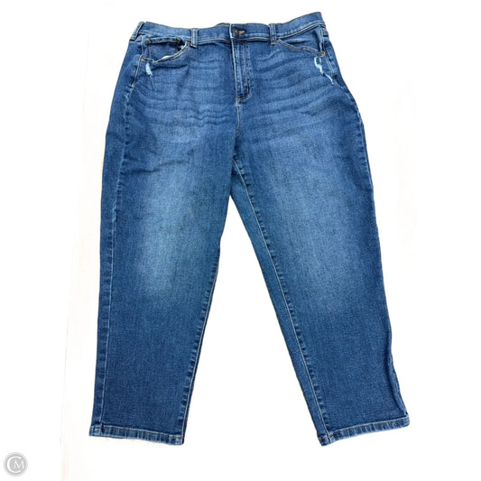 Jeans Straight By Sonoma In Blue Denim, Size: 16