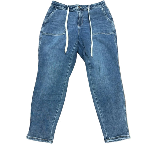 Jeans Straight By Judy Blue In Blue Denim, Size: 14