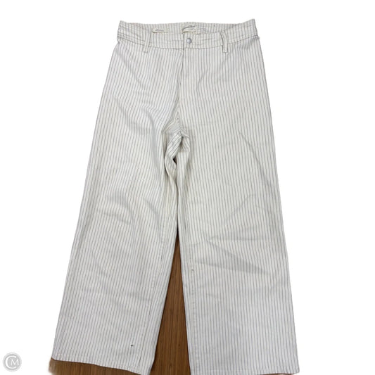 Jeans Wide Leg By Universal Thread In Striped Pattern, Size: 12