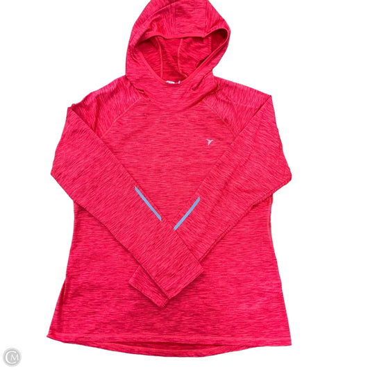 Athletic Top Long Sleeve Hoodie By Old Navy In Orange & Red, Size: 2x