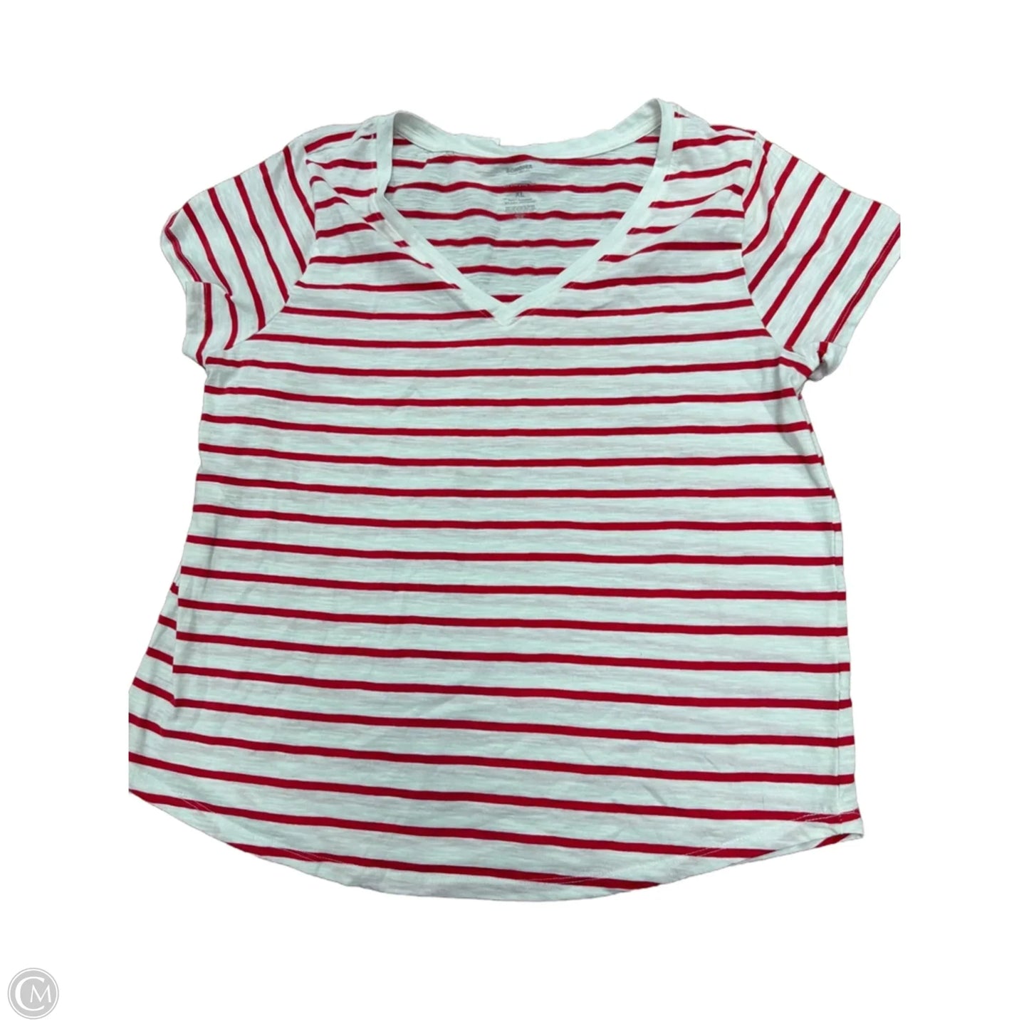 Top Short Sleeve Basic By Sonoma In Striped Pattern, Size: Xl