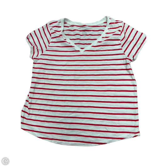 Top Short Sleeve Basic By Sonoma In Striped Pattern, Size: Xl
