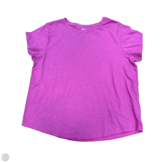 Top Short Sleeve Basic By Sonoma In Pink, Size: Xl