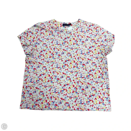 Top Short Sleeve By Ralph Lauren In Floral Print, Size: Xl