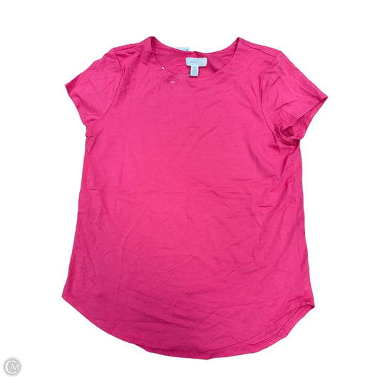 Top Short Sleeve Basic By Cupio In Pink, Size: L