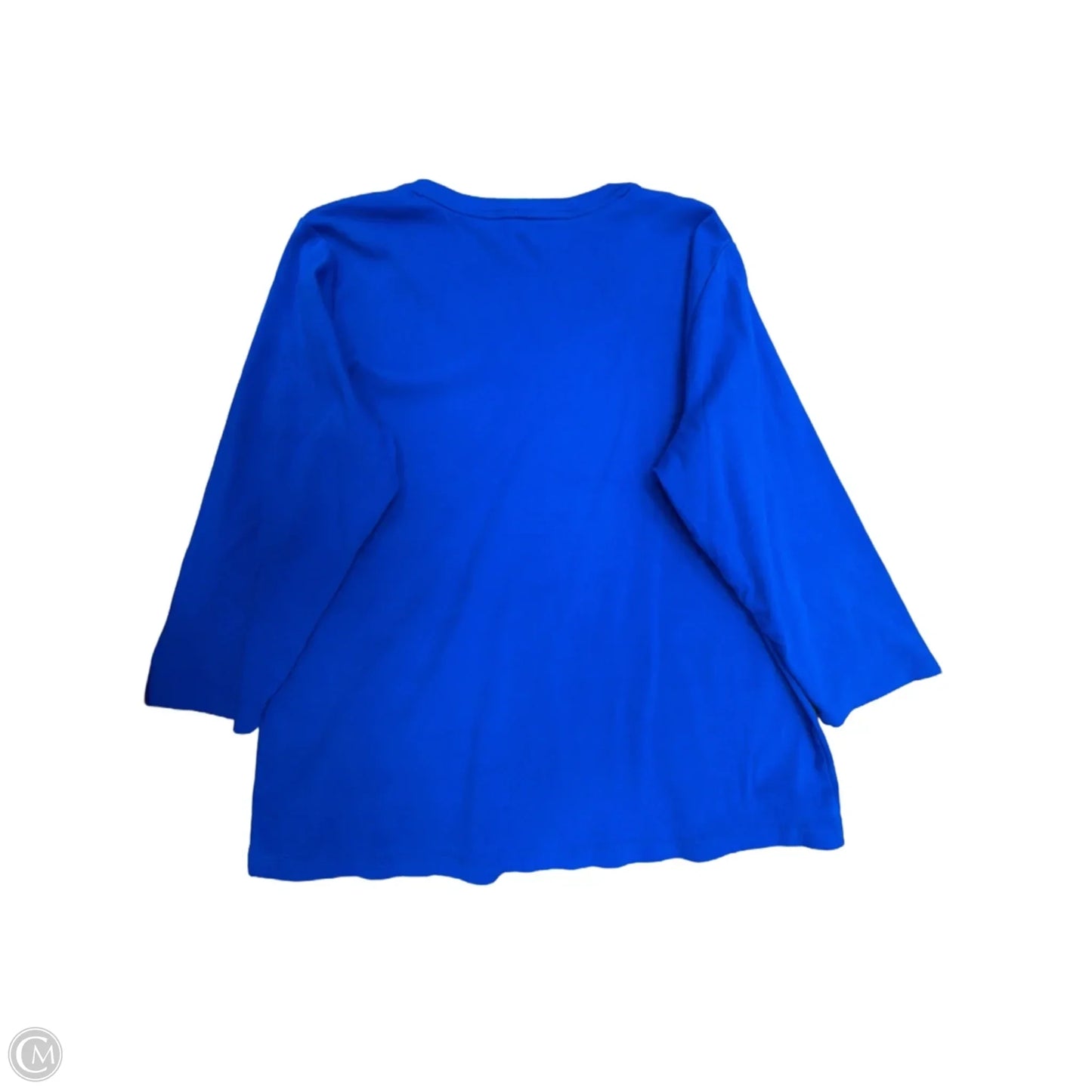 Top Long Sleeve Basic By St Johns Bay In Blue, Size: Xl