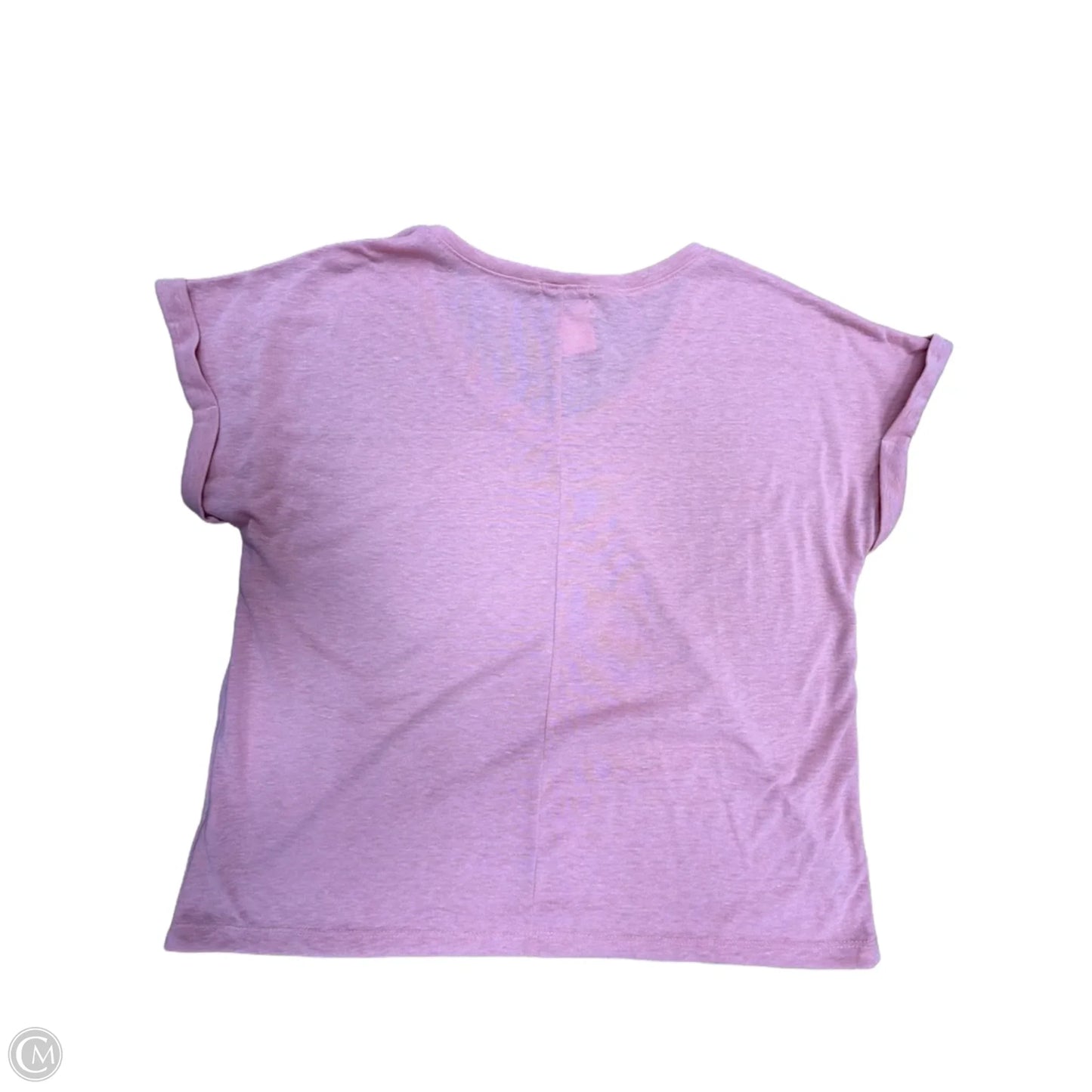 Top Short Sleeve Basic By Falls Creek In Pink, Size: L