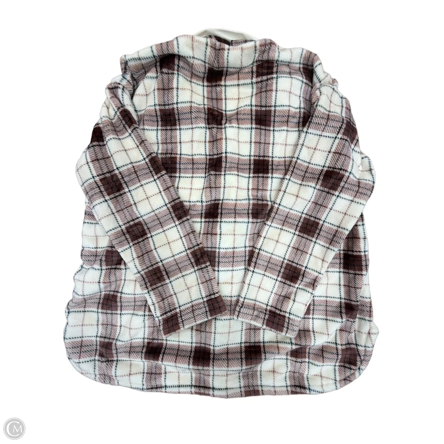 Jacket Shirt By Torrid In Plaid Pattern, Size: L