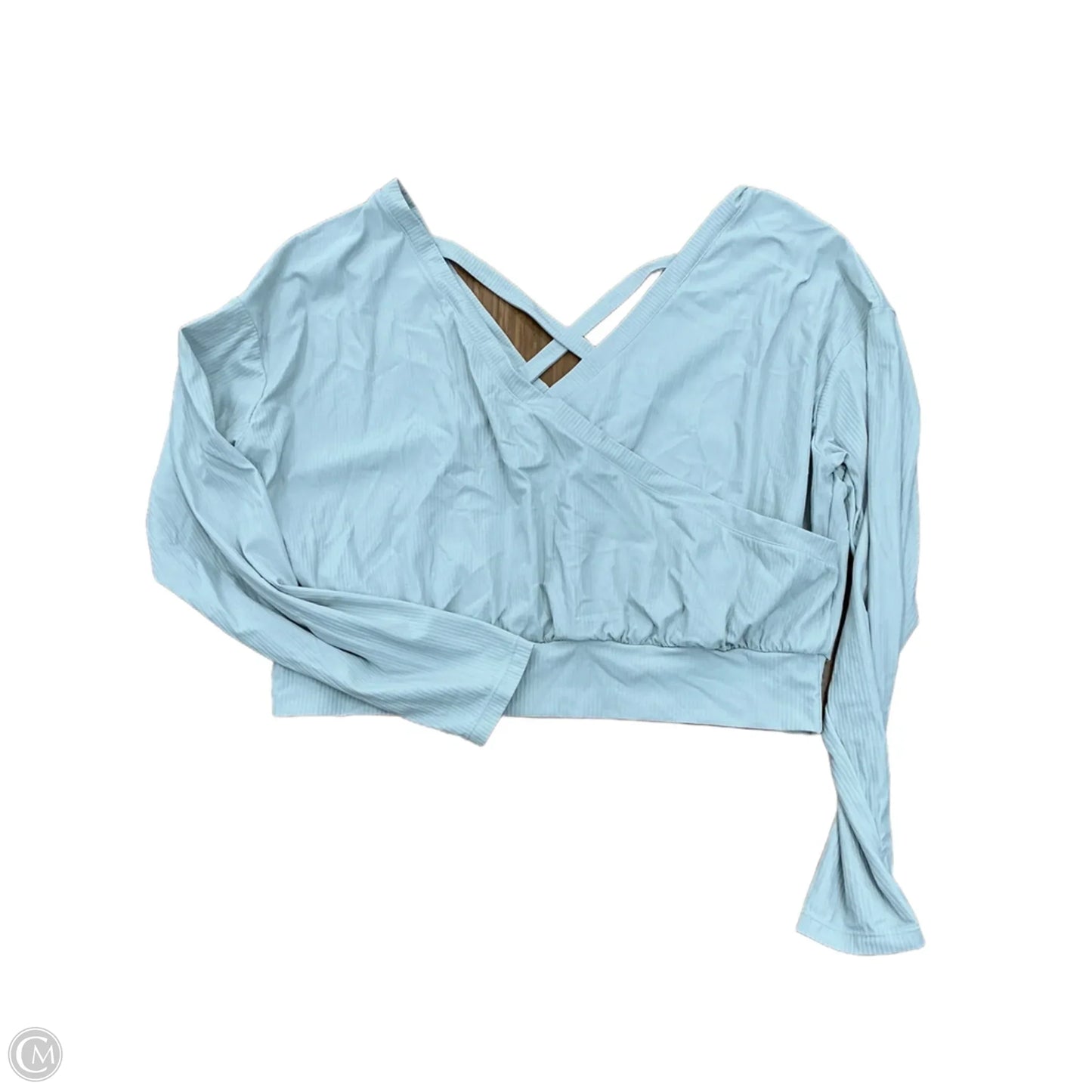 Athletic Top Long Sleeve Crewneck By Halara In Green, Size: Xl