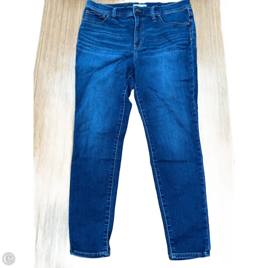 Jeans Straight By Madewell In Blue Denim, Size: 12