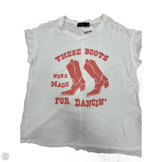 Top Short Sleeve Basic By Junk Food In White, Size: Xl