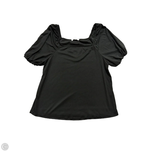 Top Short Sleeve By Green Envelope In Black, Size: M