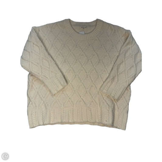 Sweater By Indigo Soul In Cream, Size: 2x