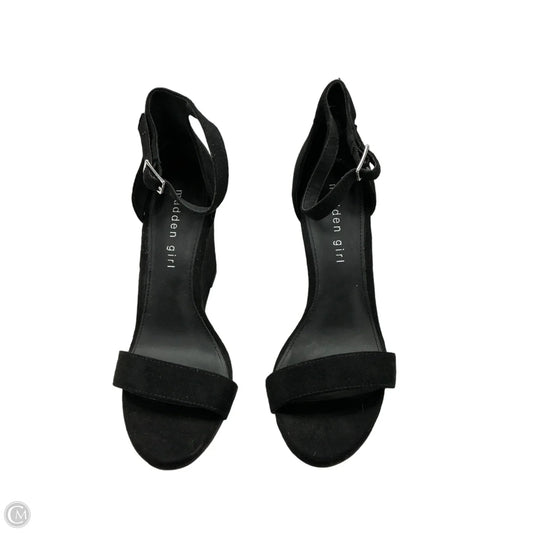 Sandals Heels Wedge By Madden Girl In Black, Size: 7