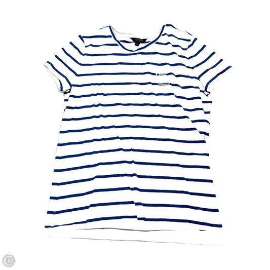 Top Short Sleeve By Ralph Lauren In Striped Pattern, Size: Xl