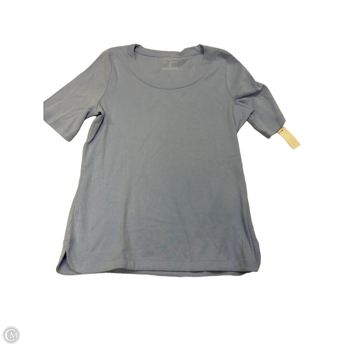 Top Short Sleeve Basic By Talbots In Blue, Size: Mp