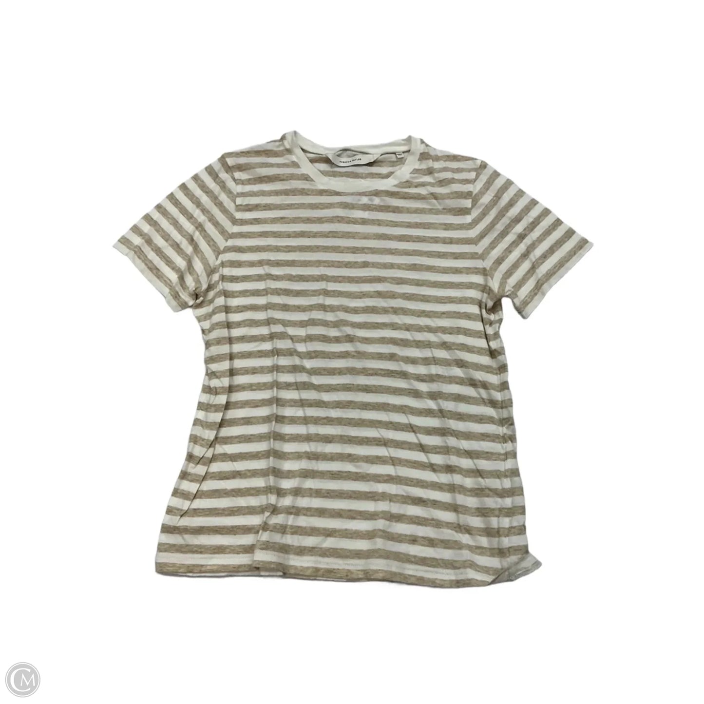 Top Short Sleeve Basic By Rebecca Taylor In Striped Pattern, Size: Xs