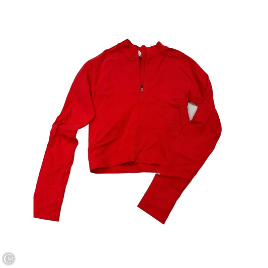 Athletic Top Long Sleeve Collar By Dsg Outerwear In Red, Size: M