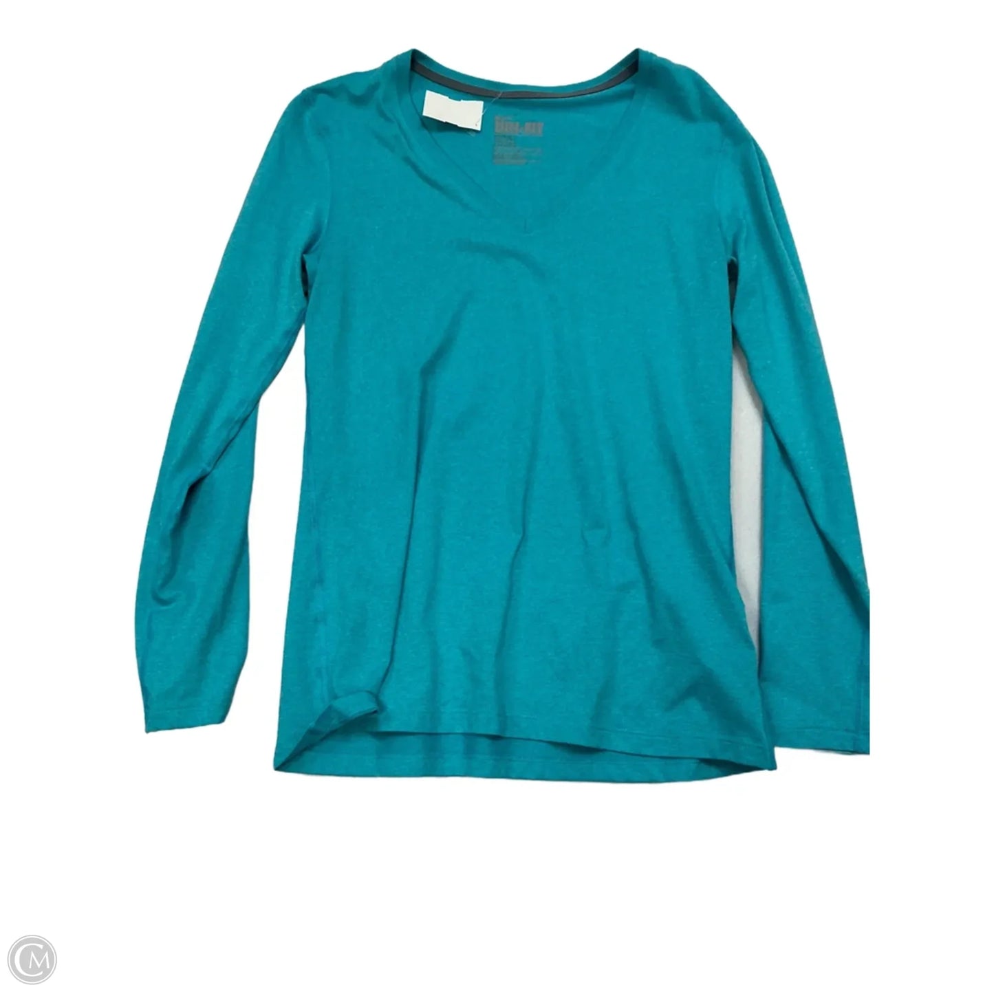 Athletic Top Long Sleeve Crewneck By Nike In Blue, Size: M
