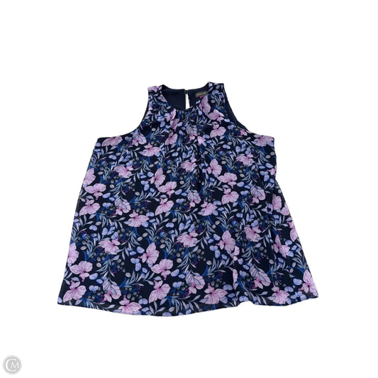 Top Sleeveless By Vince Camuto In Floral Print, Size: M