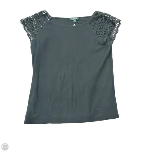 Top Short Sleeve By Ralph Lauren In Black, Size: Xl