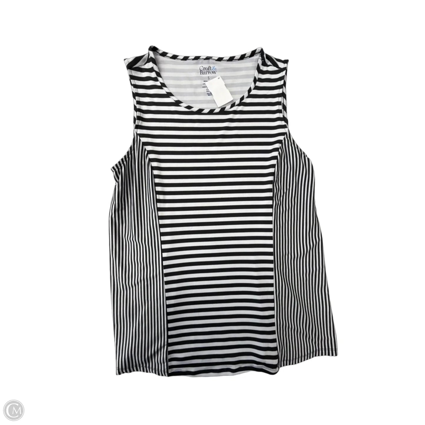 Tank Top By Croft And Barrow In Striped Pattern, Size: S