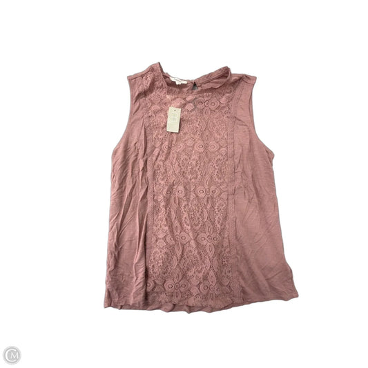 Top Short Sleeve By Maurices In Pink, Size: L