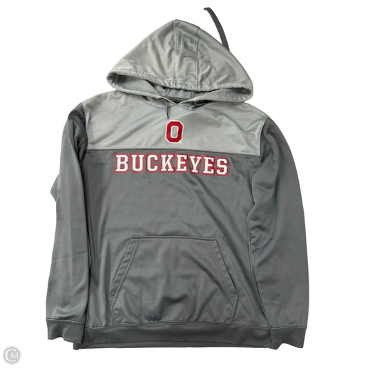 Sweatshirt Hoodie By Clothes Mentor In Grey, Size: M
