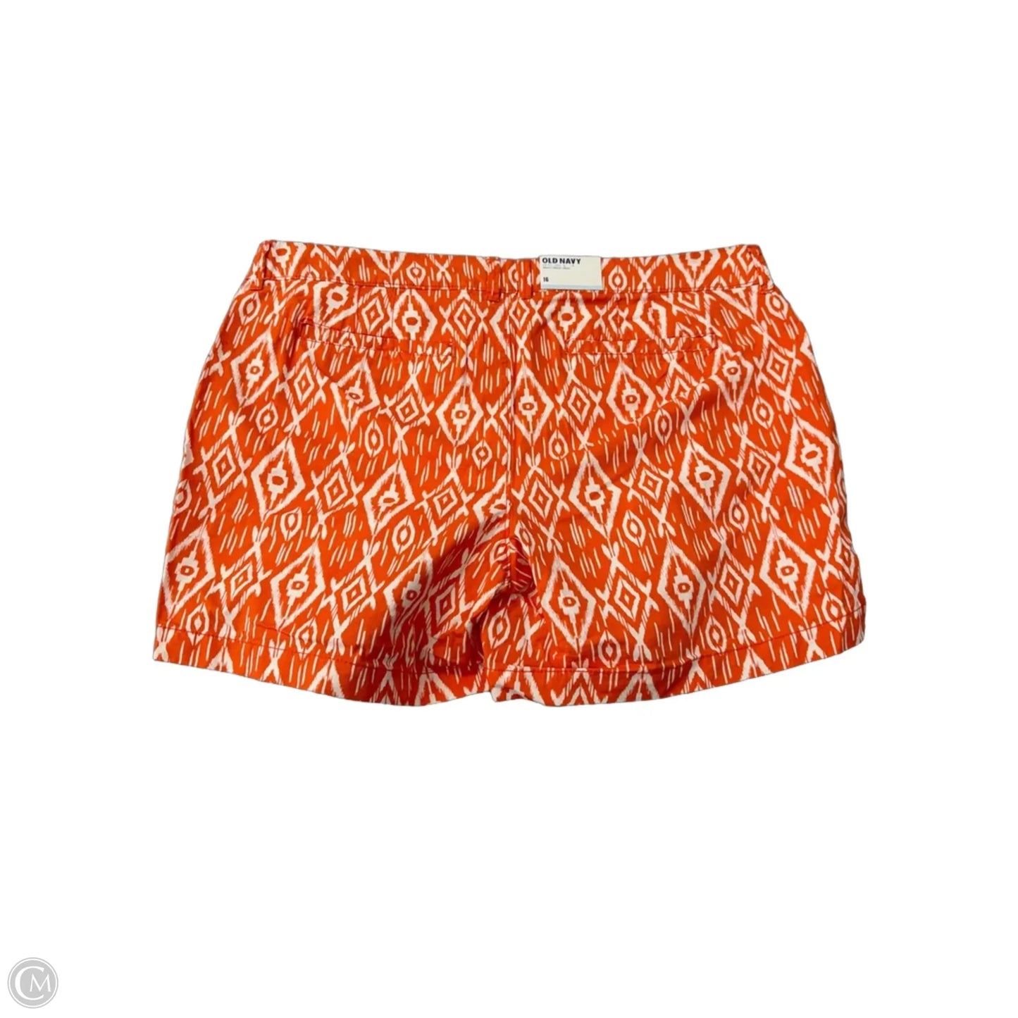 Shorts By Old Navy In Orange & White, Size: 14