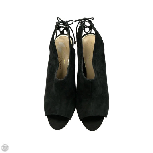 Sandals Heels Stiletto By Jessica Simpson In Black, Size: 10