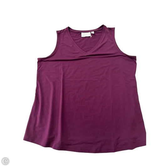Tank Top By Susan Graver In Purple, Size: 1x