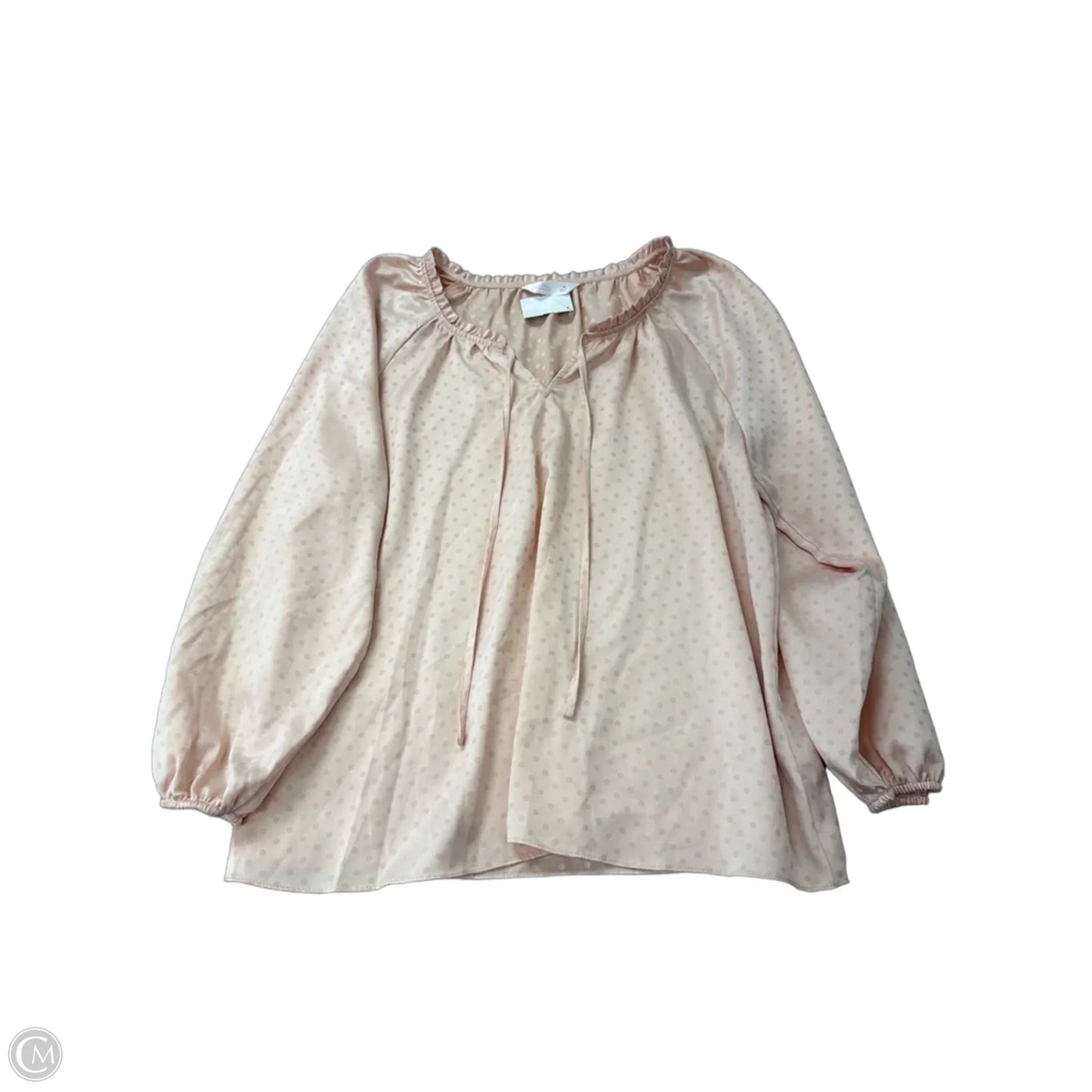 Top Long Sleeve By Lc Lauren Conrad In Coral, Size: Xl