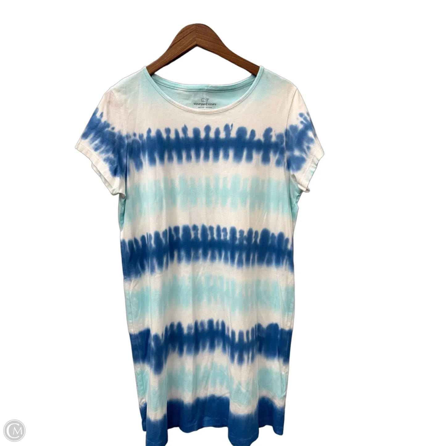 Dress Casual Midi By Vineyard Vines In Tie Dye Print, Size: L