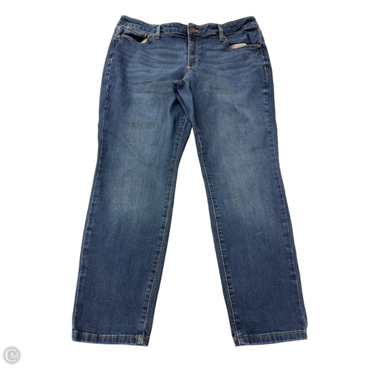 Jeans Skinny By Sonoma In Blue Denim, Size: 16