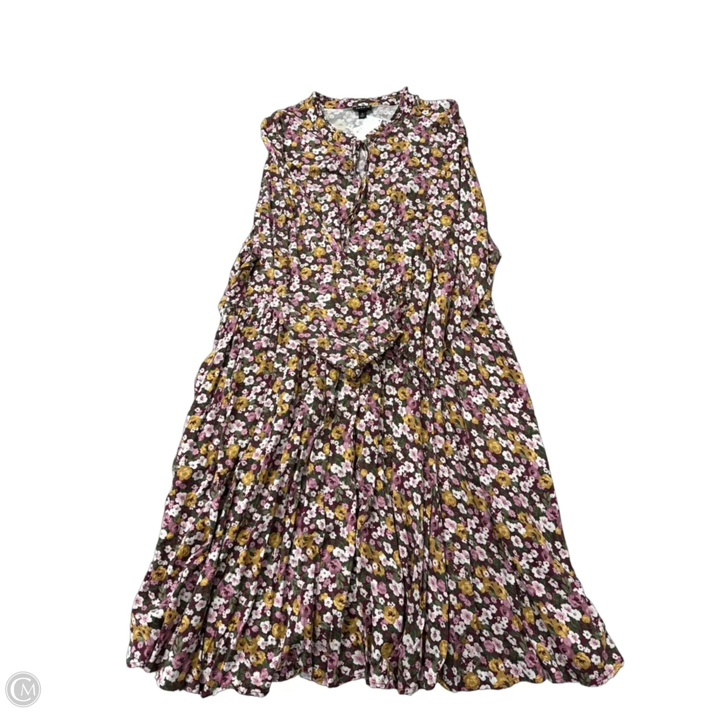 Dress Casual Midi By Torrid In Floral Print, Size: 3x