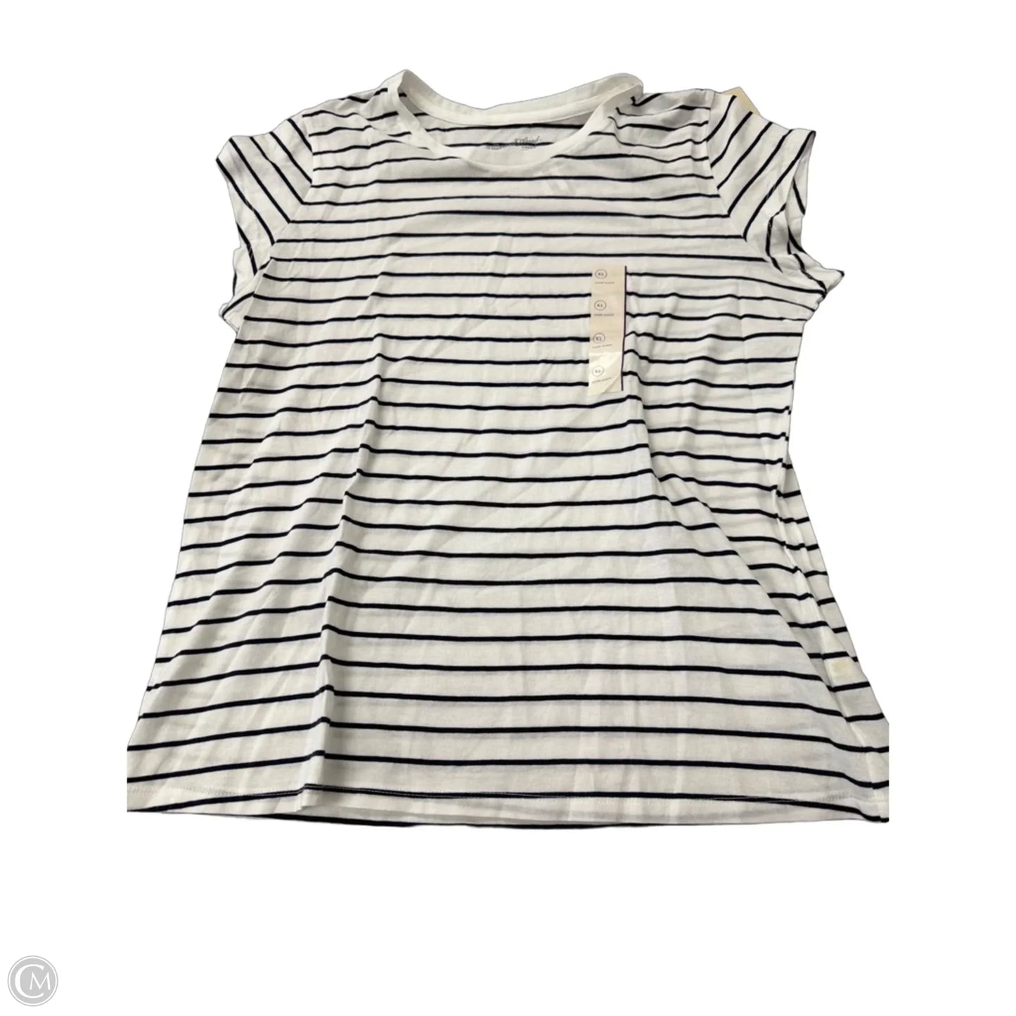 Top Short Sleeve By Universal Thread In Striped Pattern, Size: Xl