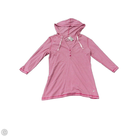 Top Long Sleeve By Calvin Klein In Striped Pattern, Size: M