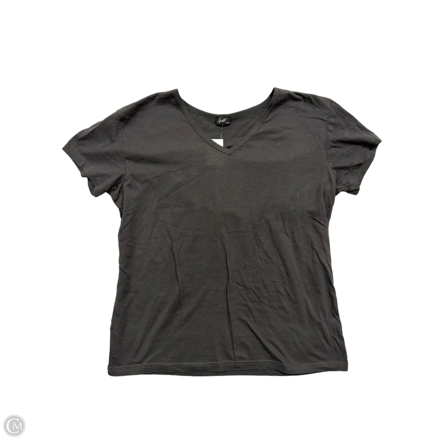 Top Short Sleeve Basic By Clothes Mentor In Grey, Size: Xl