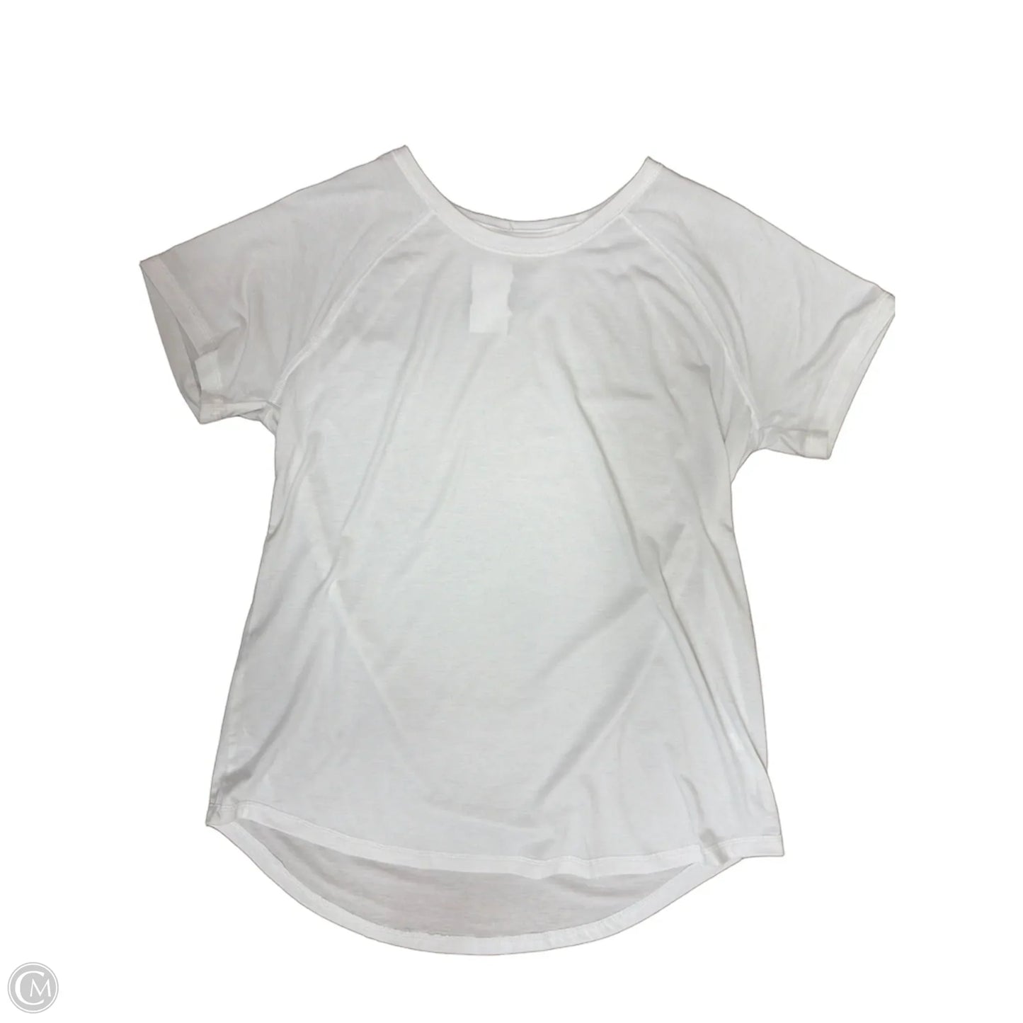 Athletic Top Short Sleeve By Tek Gear In White, Size: M