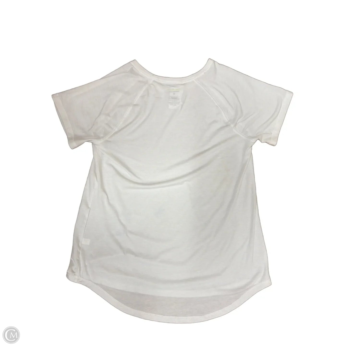 Athletic Top Short Sleeve By Tek Gear In White, Size: M