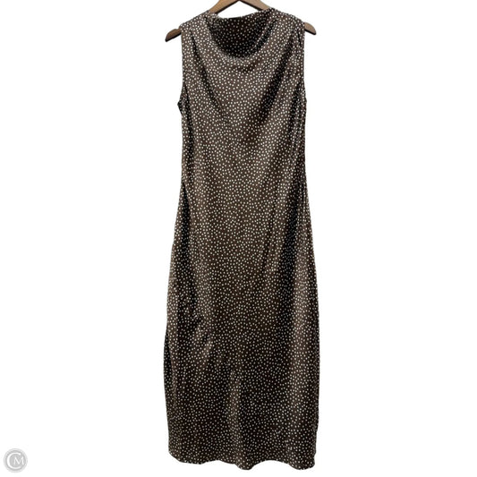 Dress Casual Maxi By A New Day In Polkadot Pattern, Size: M