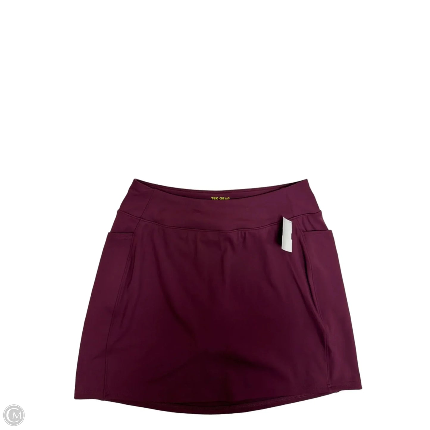 Athletic Skort By Tek Gear In Maroon, Size: M